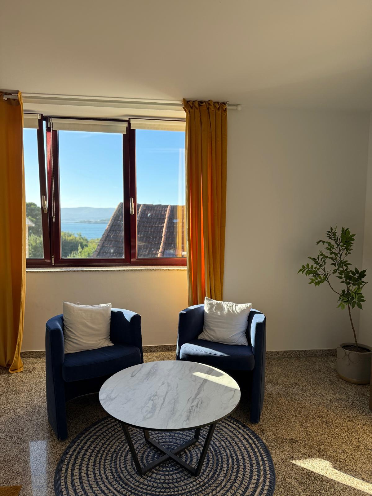Vistas a la ría de Arousa desde Casa Bamiak habitación